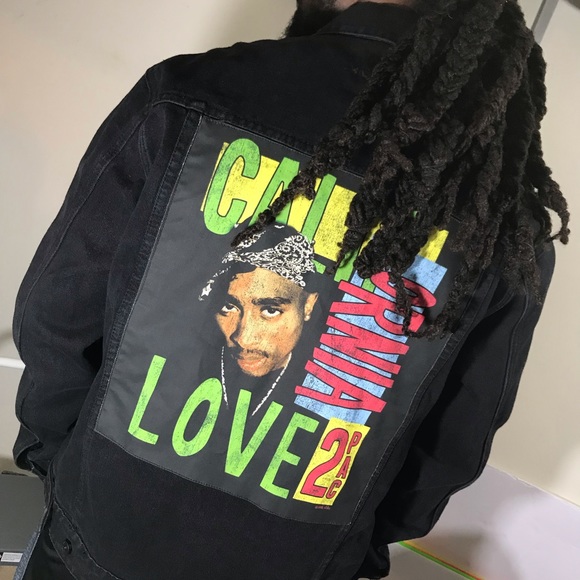 tupac denim jacket cotton on